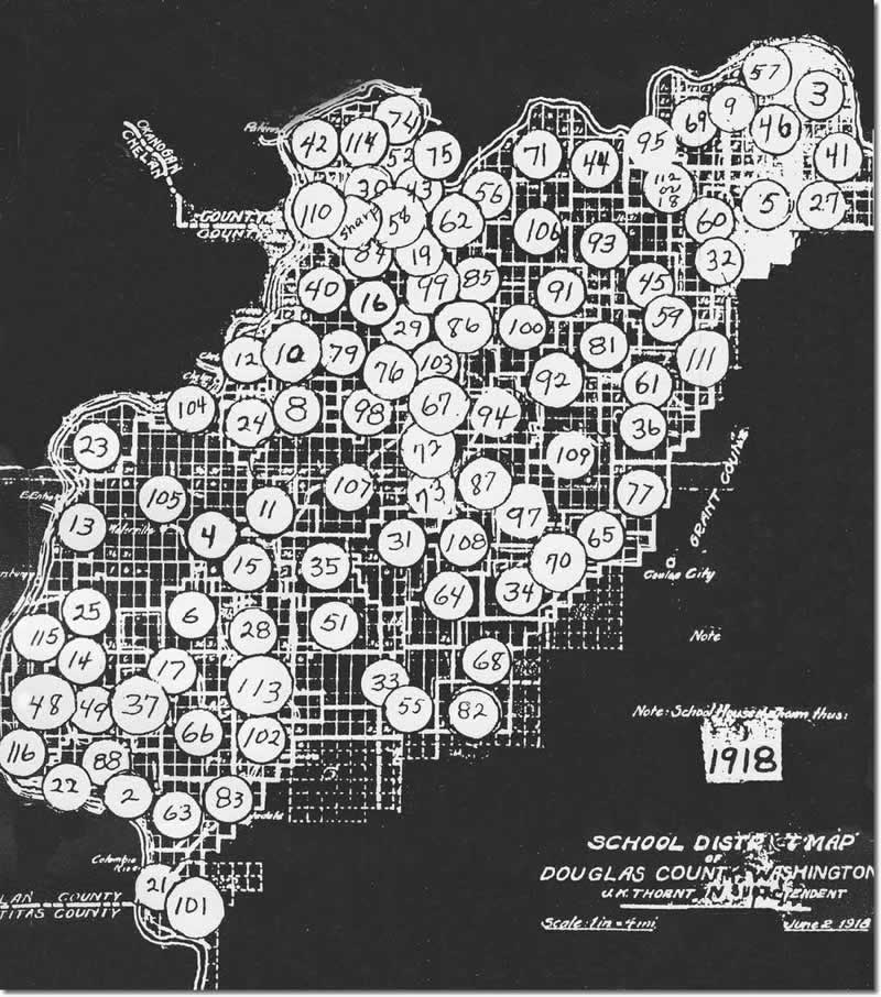 One Room Schools Map